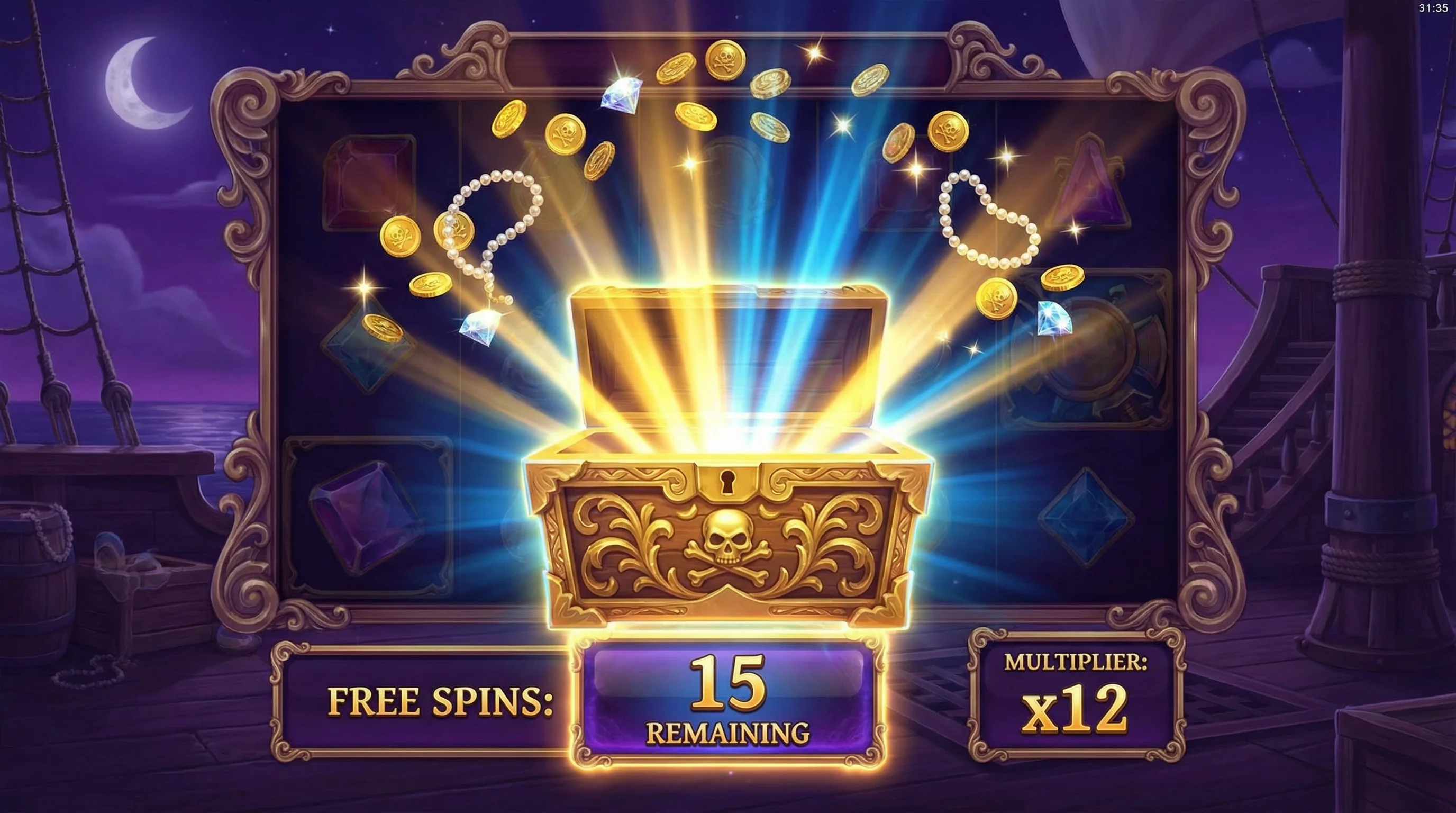 赏金女王免费旋转特色功能演示